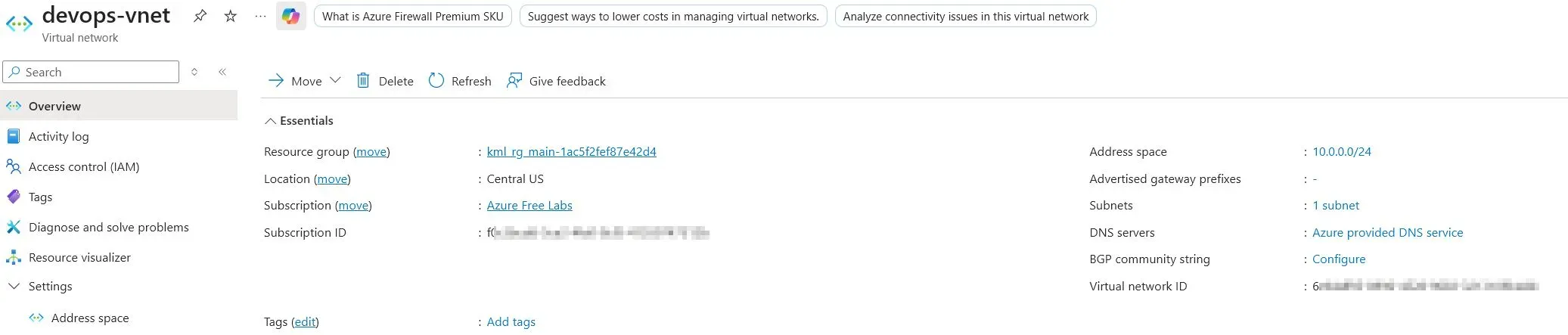 Azure Deployment Vnet